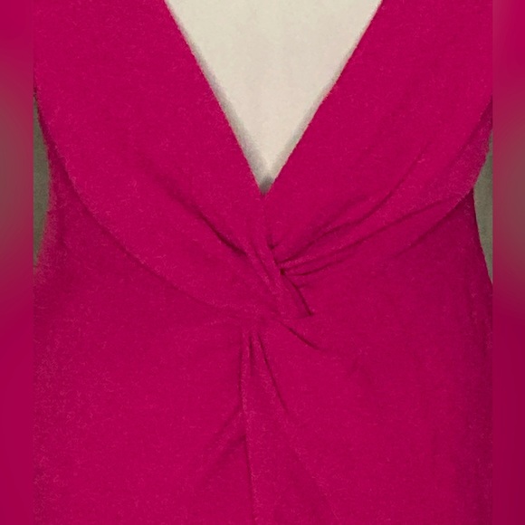 NWT Dress the Population Mackenzie Hibiscus Twist Back Mini Dress - Sz S - Picture 5 of 9